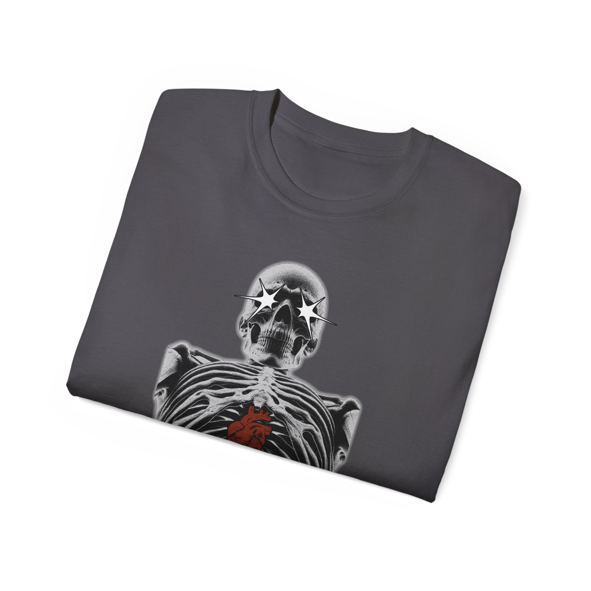 Exposed Heart - Unisex Cotton Tee (Front) - Damned Threads